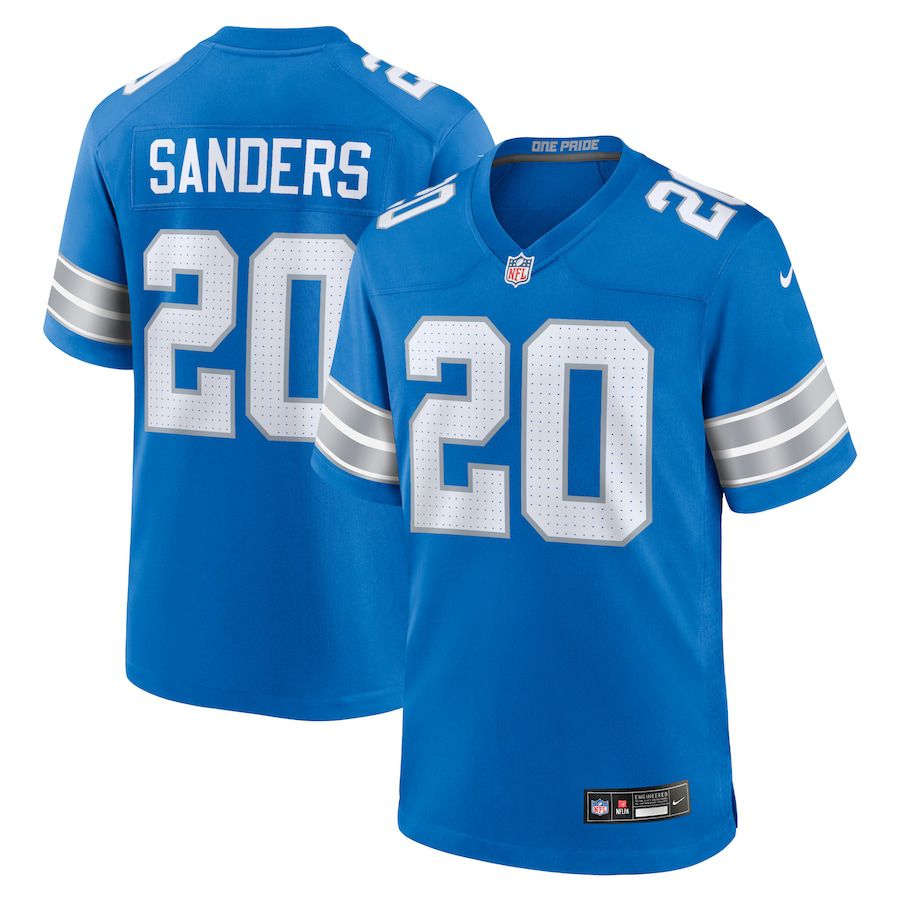 Men Detroit Lions #20 Barry Sanders Nike Blue Retired Player Game NFL Jersey